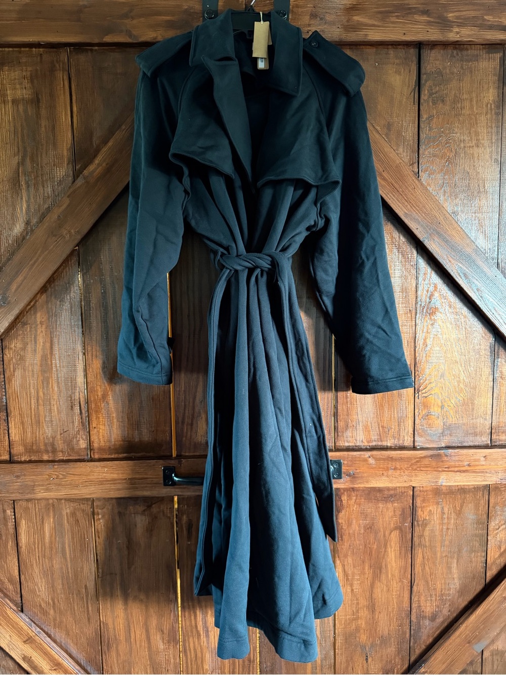 SKIMS Boyfriend Fleece Trench Coat